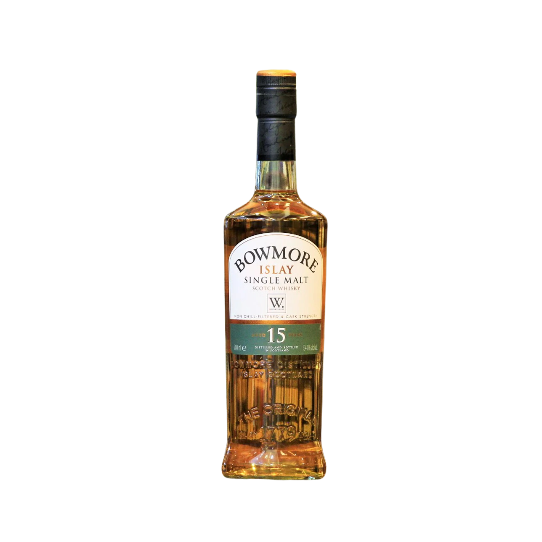 Bowmore 15 年 W. 威士忌商店桶裝強度單一麥芽蘇格蘭威士忌