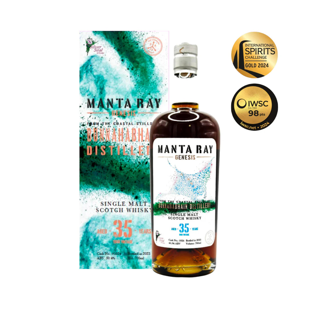 Bunnahabhain 1988 "Manta Ray - Genesis" 35 Years Old Single Malt Single Cask Scotch Whisky (STOCK AVAILABLE IN SG/See Link Below)