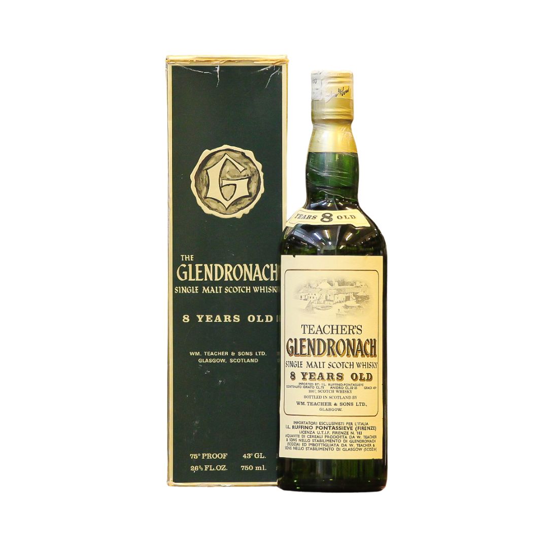 Whilst no "Sherry Monster" that Glendronach has built a reputation as - in the more recent times - this vintage bottling from the 1970-80s from this Highland Distillery represents a different style of spirit which is increasingly hard to find. Bottled as 'Teacher's Glendronach" for Italian importers Ruffino.&nbsp;