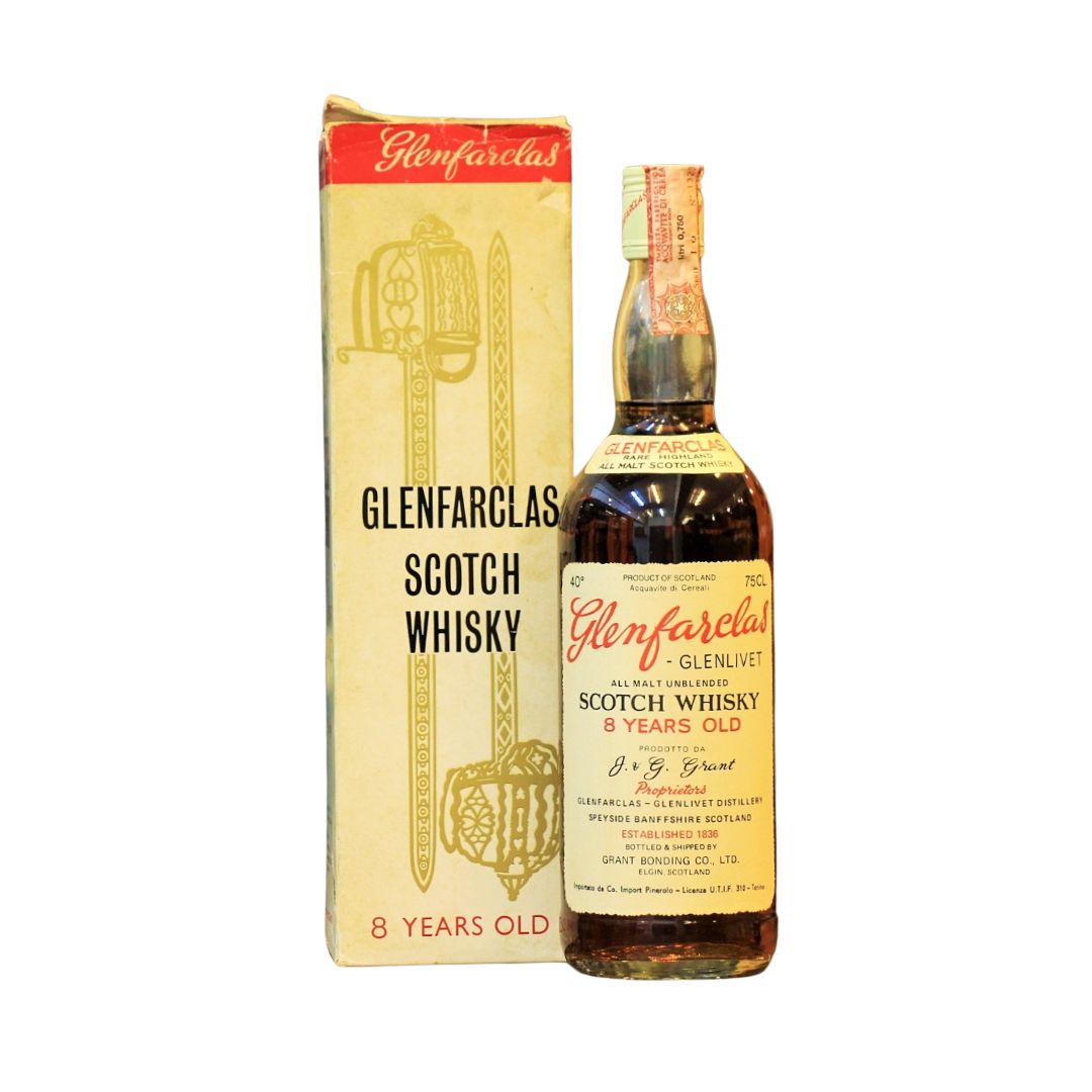 Glenfarclas - Glenlivet 8 Years Old All Malt Unblended Scotch Single Malt Whisky (1970s Bottling)