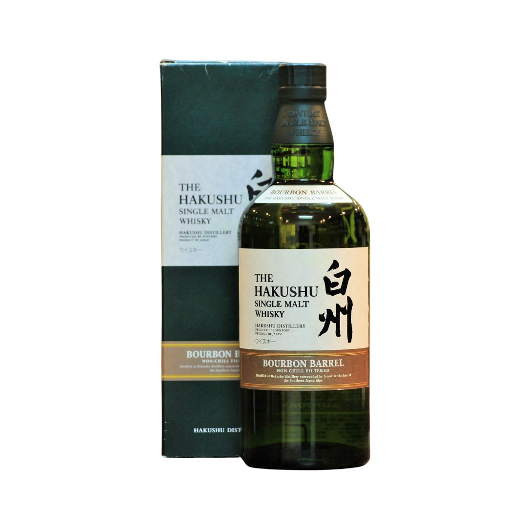 Aged entirely in handcrafted 180L bourbon barrels, this is the first release of this bottling from 2009. A unique Hakushu with subtle smoke with tropical fruits, citrus and vanilla. A refreshingly clean palate reflecting the balance of this whisky. Discontinued.