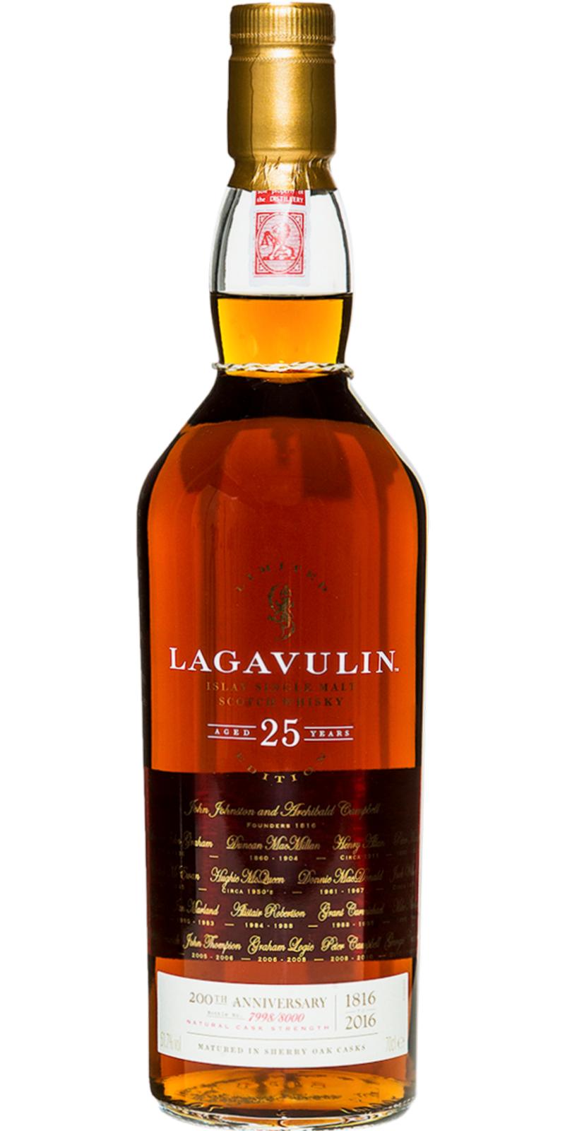 Lagavulin 25 Years Old 200th Anniversary Limited Edition Single Malt Scotch Whisky