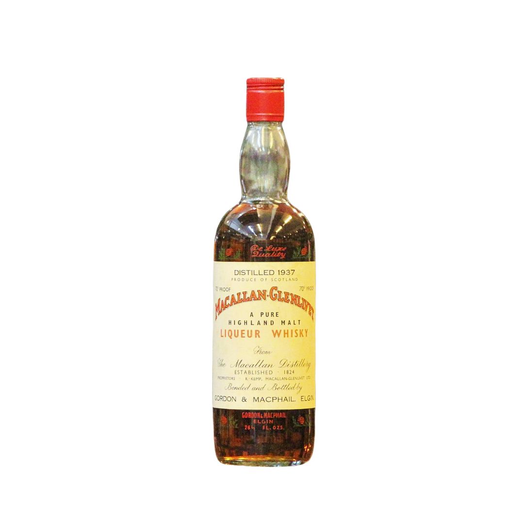 A Rare &amp; Vintage bottling of Macallan-Glenlivet distilled in 1937 and bottled by Gordon &amp; MacPhail sometime in the early 1960s to 1970s (as per our estimation) making it likely to be approximately a 25 - 40 year old Whisky. A very rare bottle to come across and an great way to experience pre-war distillate from this famed Speyside distillery.