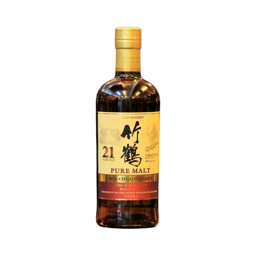 A non-chill filtered and higher ABV (48% vs. the usual 43% for the Taketsuru 21 Years which has also been since discontinued) bottling to commemorate the 80th Anniversary of Nikka Whisky. Released in 2014, this is a rare bottling to come by.&nbsp;