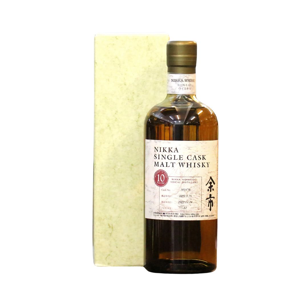 A rare 10 Year Old Single Cask #303476 Whisky from Yoichi.&nbsp;Distilled on 25th September 1999, bottled on 24th November 2009.