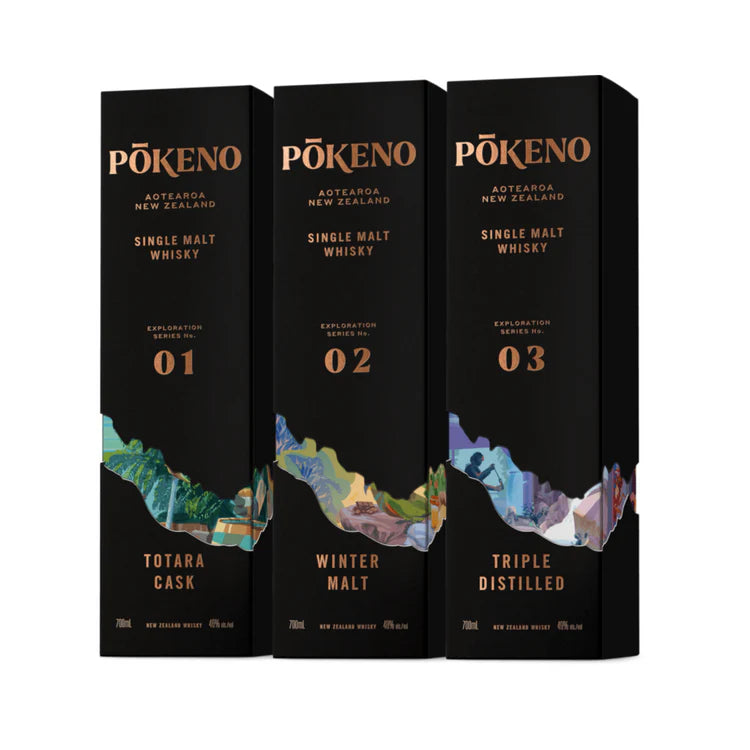 Pokeno Exploration Series Winter Malt New Zealand Single Malt Whisky. 2024 Award-winning:Silver Medal at the 2024 International Wine &amp; Spirit Competition (IWSC)
Double Gold Medal at the 2024 San Francisco World Spirits Competition
Bronze Medal at the 2024 World Whiskies Awards