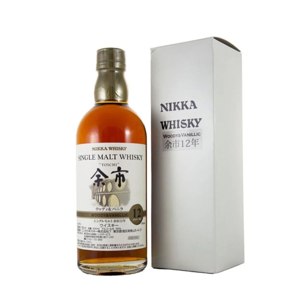 One of the Key Malt bottlings from Yoichi, this is the older and 12 Year aged version which is now discontinued.&nbsp; The Key Malts represent the various styles of Whisky (in this case Woody &amp; Vanillic) which are produced at Nikka Distilleries and are included in the vatting of the various other Single Malts and Blends released by Nikka. Now a rare find.