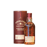 This Speyside single malt from Aberlour distillery is double mutured in American oak and Spanish Sherry for 12 years. Soft and rounded with apples on the nose, the taste is sweet, toffee and spice like cinnamon and ginger. Lingering finish with sweet and warm spice.