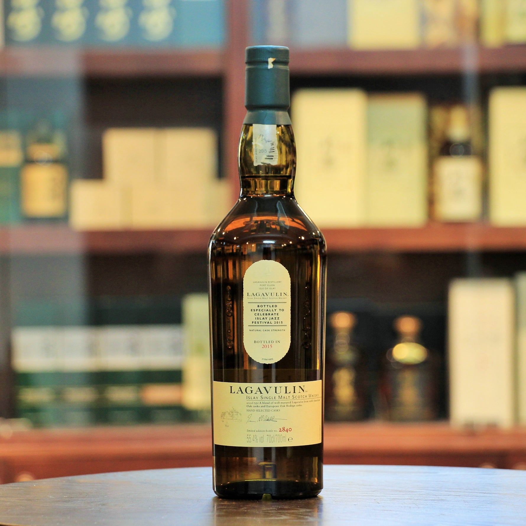 Lagavulin Islay Jazz Festival 2015 Islay Single Malt, A limited release of 3500 bottles for the Islay Jazz Festival 2015.  Refill American & European Oak Bodega Casks