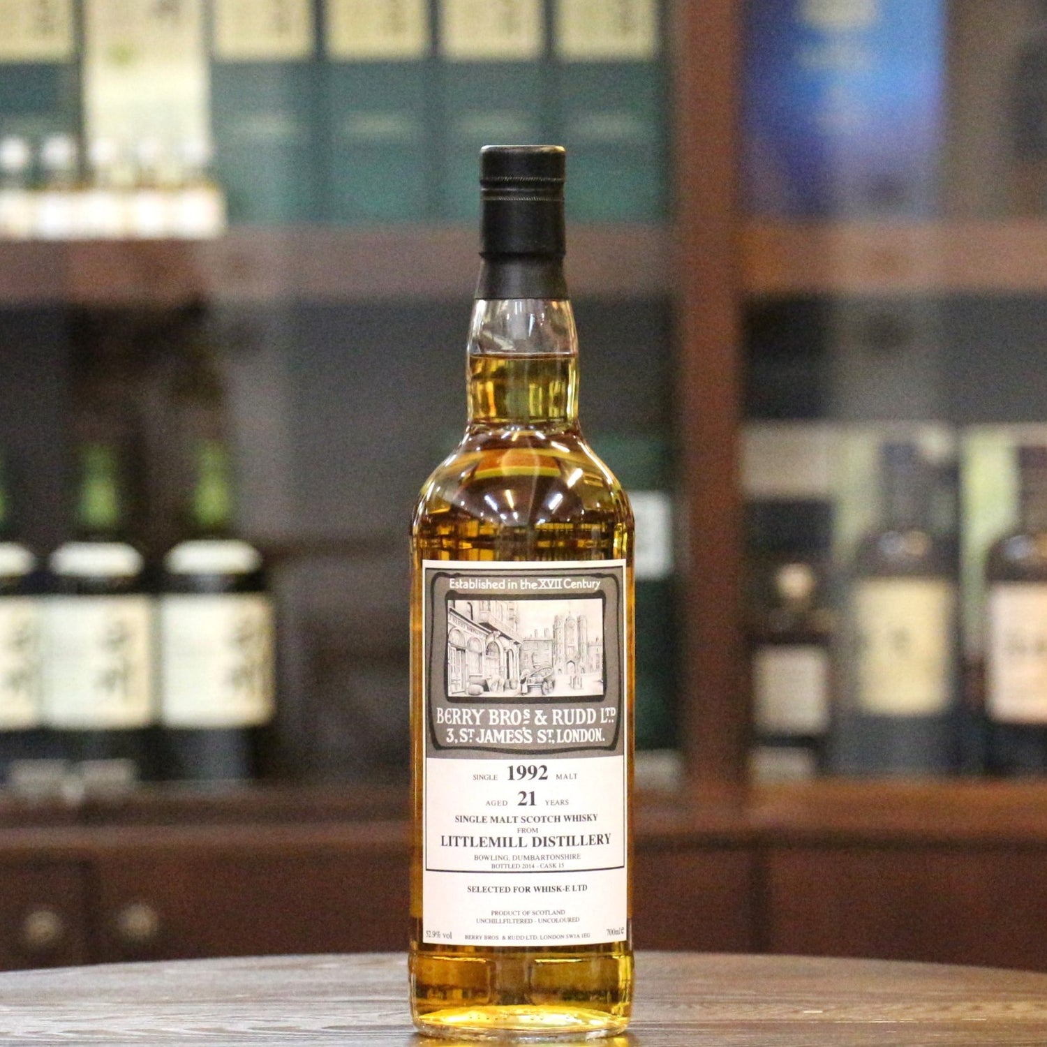 Littlemill 21 Years Old 1992 Vintage Berry Bros & Rudd Single Malt Scotch Whisky