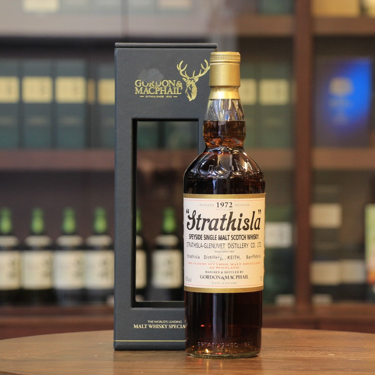 A rare and vintage Speyside single malt whisky from Strathisla distillery, distilled in 1972, matured in Refill sherry butt 